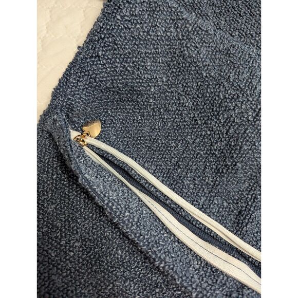 💙 FUTEI Boucle Decorative Pillow Covers – Set of 2, 16x16" – Haze Blue - Picture 6 of 7